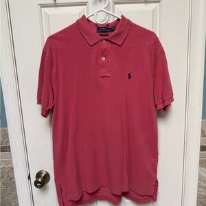 Ralph Lauren Pink Polo Shirt Classic Cotton
